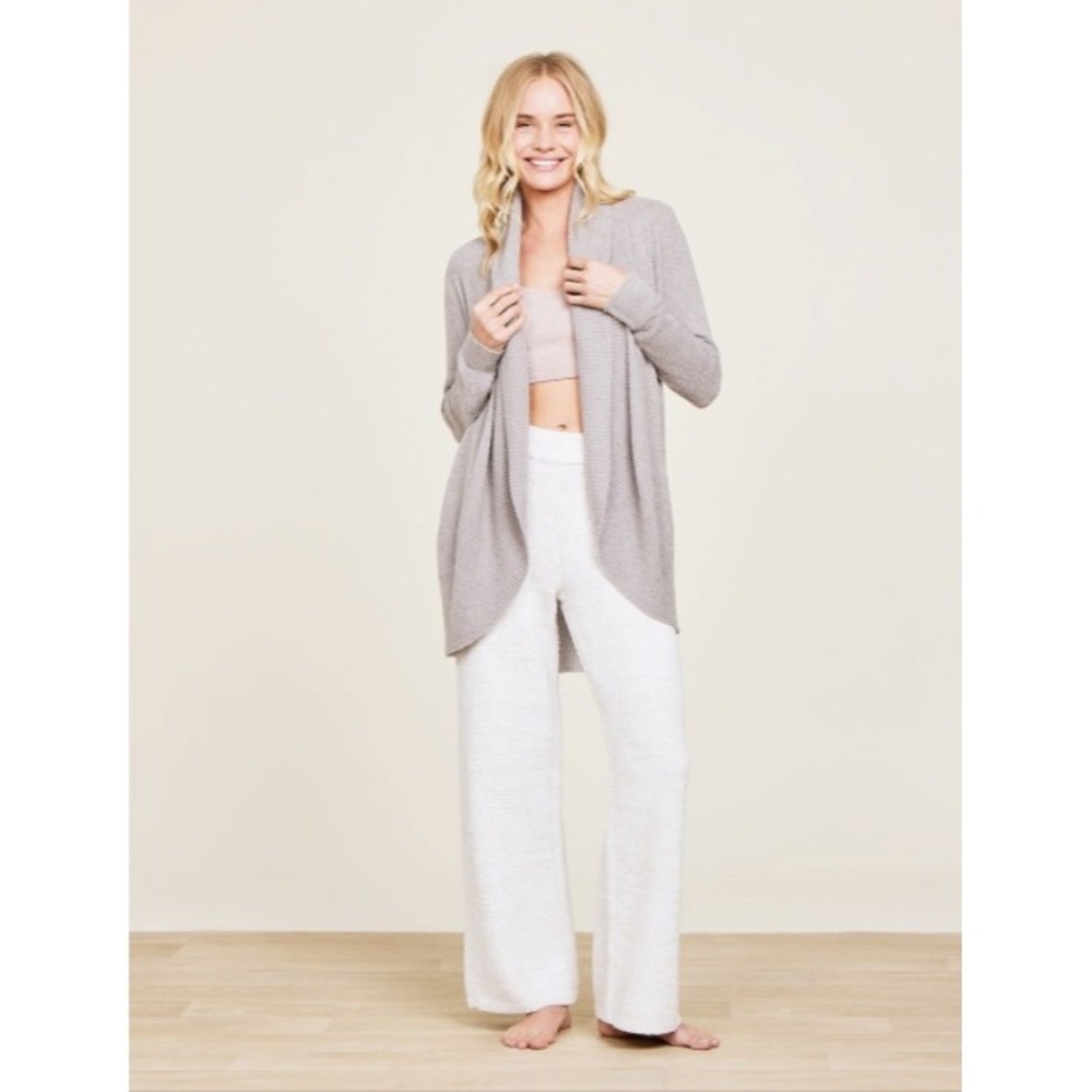 Barefoot Dreams CozyChic Lite Womens‎ Cardigan Womens S Gray Lounge Boho Coastal
